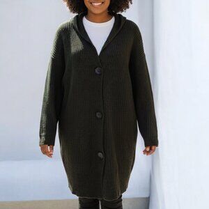 RD Style Dark Green Cardigan Size XS